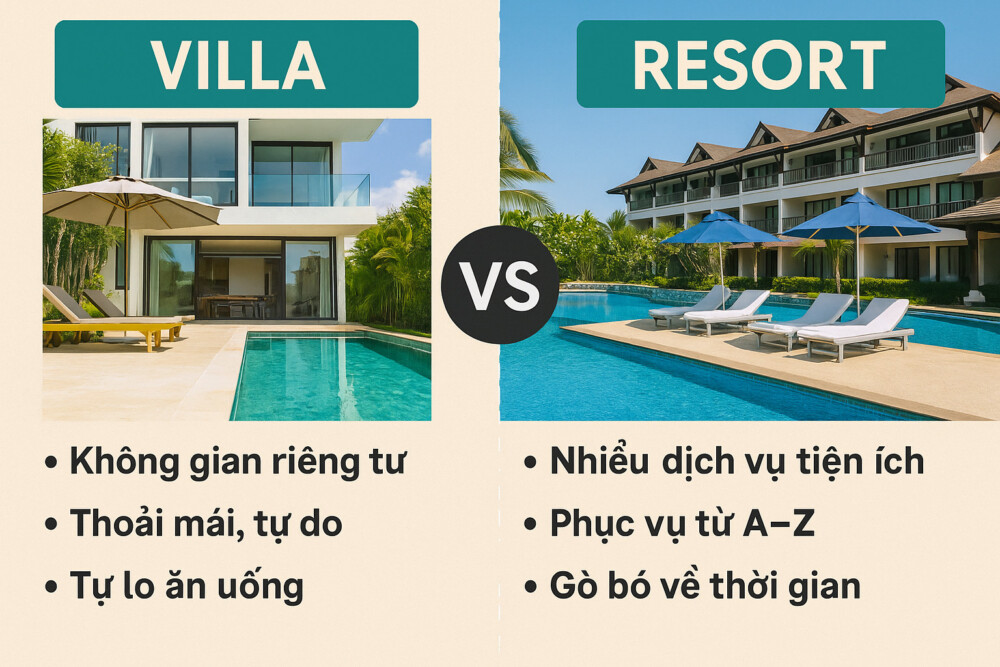nên chọn villa hay khách sạn khi đi Casino Hồ Tràm