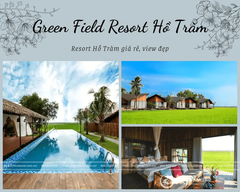 resort đẹp ở hồ tràm
